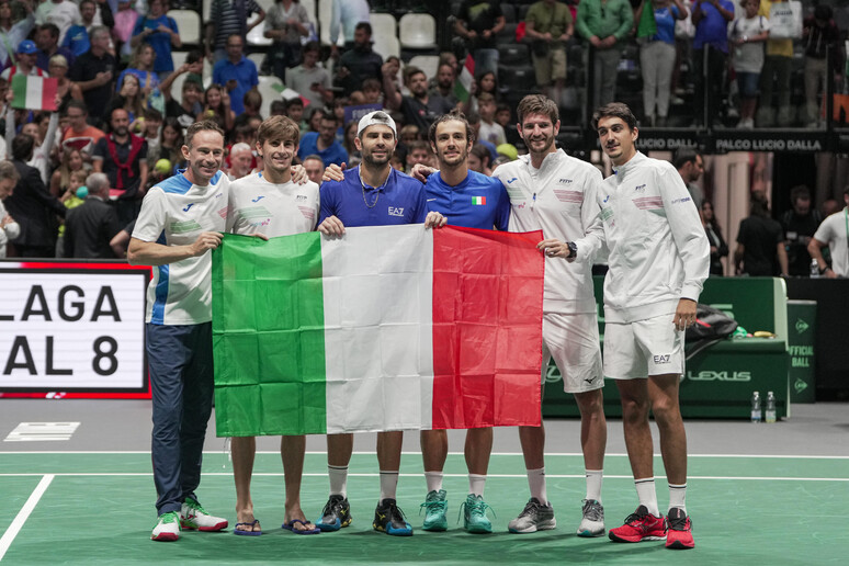 2023 Davis Cup Finals Group A - Italy vs Sweden - RIPRODUZIONE RISERVATA